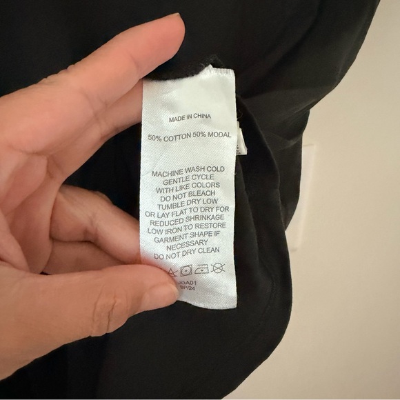 Quince Cotton Modal Maternity Crewneck Tee White Short Sleeve Size Large - Picture 4 of 7